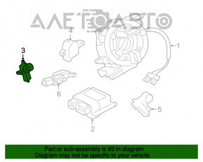 Senzor airbag dreapta fata Jaguar F-Pace X761 17-20