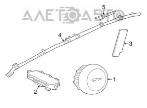 Подушка безопасности airbag сидения правого Jaguar F-Pace X761 17-