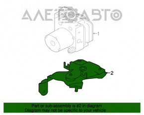 Кронштейн ABS АБС Jaguar F-Pace X761 17- AJ126, 2.0t, 2.0d