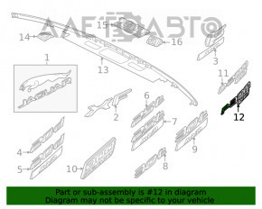 Airbag-ul pasagerului din bordul Jaguar F-Pace X761 17-20