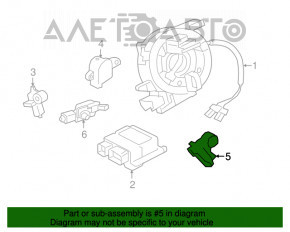 Senzor airbag spate stânga Jaguar F-Pace X761 17-20