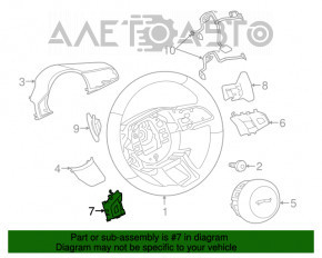 Butoanele de control de pe volanul stâng al Jaguar F-Pace X761 17-20 cu control vocal