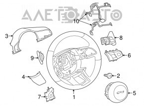 Butoanele de control de pe volanul stâng al Jaguar F-Pace X761 17-20 cu control vocal