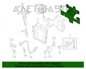 Кронштейн блока ECU Jaguar F-Pace X761 17- две части