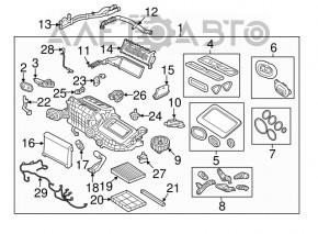 Actuator motor pentru acționarea ventilatorului de încălzire și aer condiționat pentru Jaguar F-Pace X761 17-