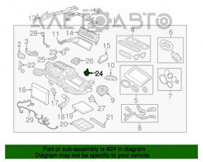 Actuator motor pentru ventilatorul de încălzire al Jaguar F-Pace X761 17-