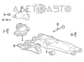 Suport motor stanga Jaguar F-Pace X761 17- 3.0, 5.0 nou original OEM