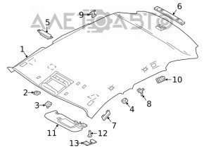 Capota dreapta Jaguar F-Pace X761 17-18 gri, cu iluminare