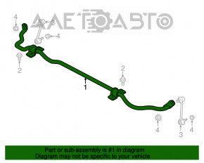 Stabilizator spate Jaguar F-Pace X761 17-21 mm