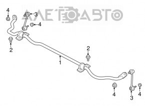 Stabilizator spate Jaguar F-Pace X761 17-21 mm