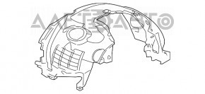 Подкрылок передний левый Jaguar F-Pace X761 17-20 новый OEM оригинал