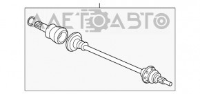 Привод полуось задняя левая Jaguar F-Pace X761 17-