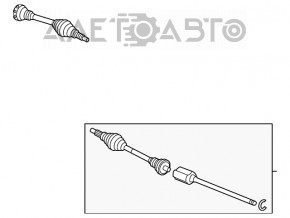 Привод полуось передняя правая Jaguar F-Pace X761 17- AWD OEM