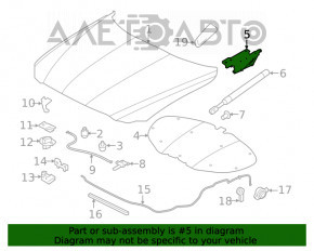 Bucla capotei dreapta Jaguar F-Pace X761 17-20