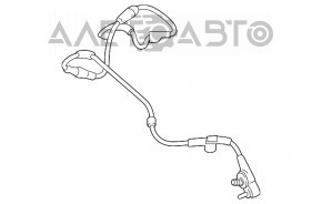 Senzor uzura placutelor de frana spate dreapta Jaguar F-Pace X761 17 - nou original OEM