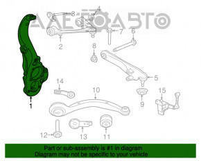 Capacul frontal dreapta Jaguar F-Pace X761 17-21