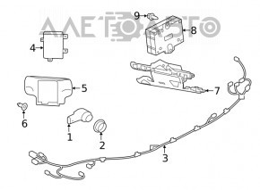 Senzor parcare extern față Jaguar F-Pace X761 17 nou original