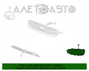 Grila radiatorului Jaguar F-Pace X761 17-20 cu emblema, sub radar, negru lucios