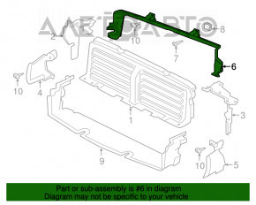 Grila radiatorului superioară Jaguar F-Pace X761 17-21