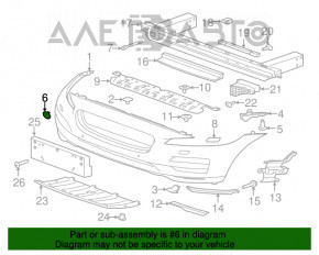 Capacul de tractare a cârligului de remorcare pentru bara de protecție față Jaguar F-Pace X761 17-