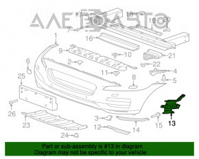 Кронштейн переднего бампера правый Jaguar F-Pace X761 17-20