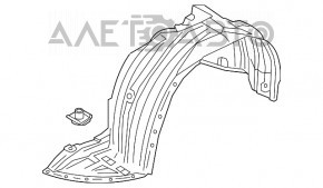 Bara de protecție față stânga Mazda CX-9 16- fără protecție împotriva stropirii, nouă, originală de la producătorul de echipamente originale (OEM)