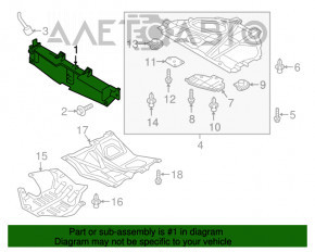 Jaluzele deflectorului radiatorului asamblate Mazda CX-9 16- cu motoras