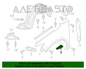 Suport aripi dreapta inferioara Mazda CX-9 16-