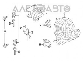 Modulul computerului airbag SRS pentru airbag-urile de siguranță Mazda CX-9 16- este reprogramat.