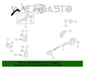 Mânerul ușii exterioare din spate stânga Mazda CX-5 17-