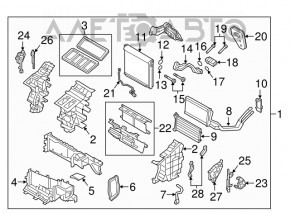 Ventilatorul de încălzire al aerului condiționat Mazda CX-9 16-