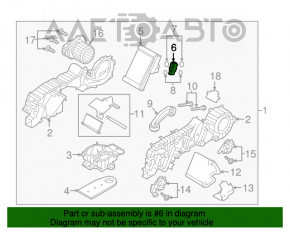 Клапан задней печки кондиционера Mazda CX-9 16-