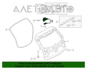 Петля двери багажника правая Mazda CX-5 17-