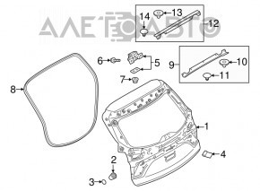 Петля двери багажника левая Mazda CX-5 17-