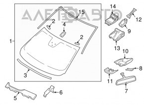 Husa oglinzii interioare Mazda CX-9 16-