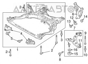 Filet de roată cu șaibă Mazda CX-9 16- FWD 78mm