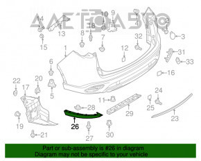 Buza bara spate stânga Mazda CX-9 16- nou original