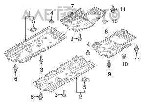 Защита днища передняя правая Mazda CX-5 13-16 царапины