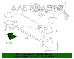 Suport portbagaj dreapta Mazda CX-9 16-