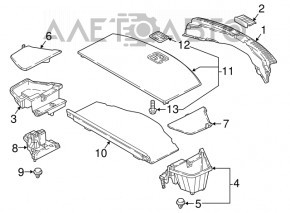 Suport portbagaj dreapta Mazda CX-9 16-