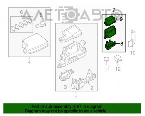 Блок реле под крылом левый Mazda CX-9 16-