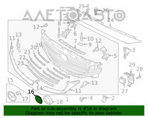 Emblema grilei radiatorului Mazda CX-5 17- sub radar nou OEM original