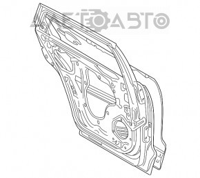 Дверь голая задняя левая Mazda CX-9 16-