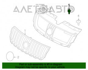 Клипсы накладки телевизора 9 шт Ford Fusion mk5 13-20