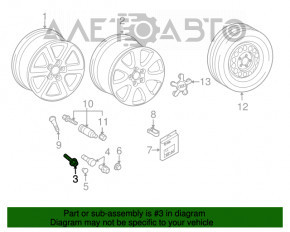 Болт колесный d19 M14x1.5 Audi Q7 4L 10-15 новый OEM оригинал