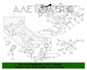 Piuliță de direcție pentru VW Tiguan 09-17, 90mm