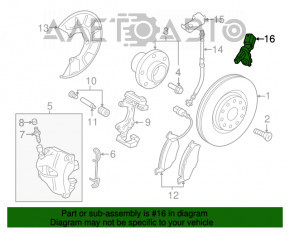 Senzor ABS față stânga VW Tiguan 09-17