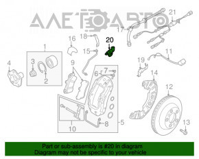 Senzor ABS dreapta față Audi Q7 4L 10-15