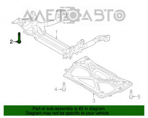 Șuruburile de fixare a suportului de suspensie față 8 buc (set) Audi A6 C7 12-18 100mm