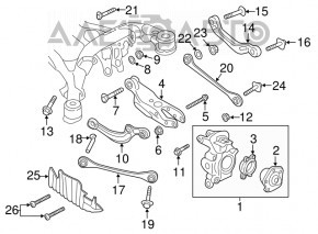 Piuliță de direcție Audi A4 B9 17- 105mm